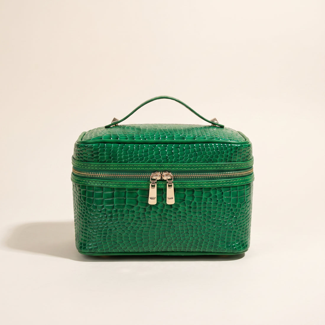 Vintage Croc Beauty Case — Green — 1