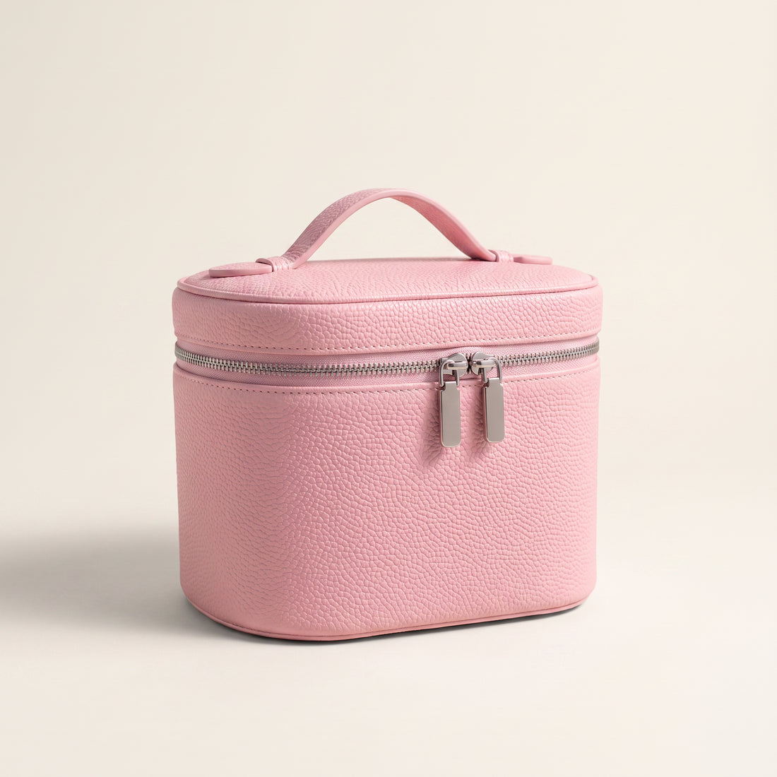 Barrel Makeup Bag — Pink — 1