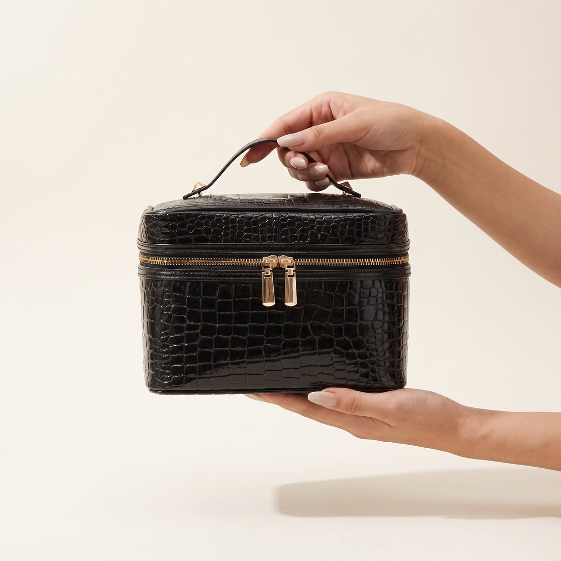 Vintage Croc Beauty Case — Noir — 2