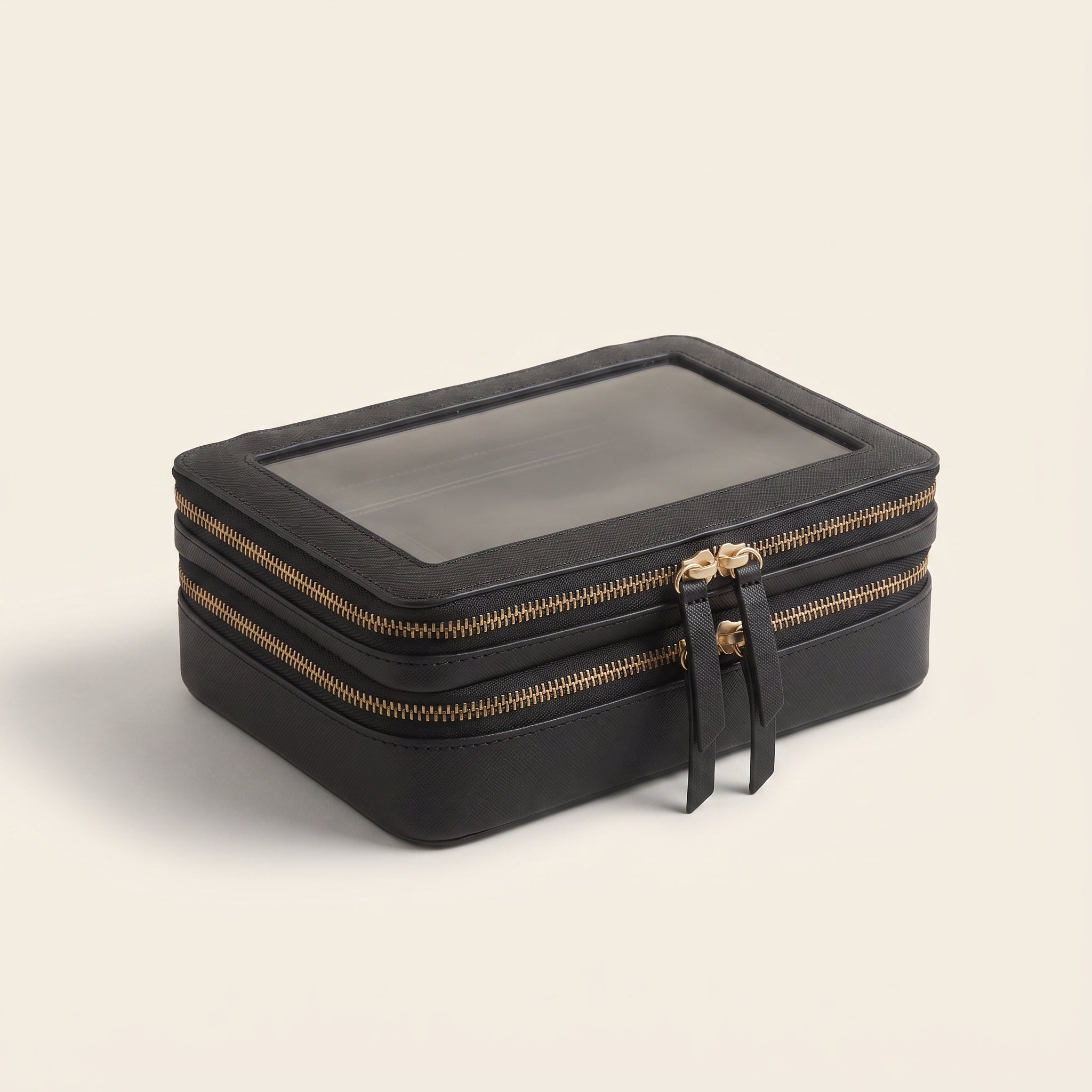 Transparent Makeup Case — Noir — 1