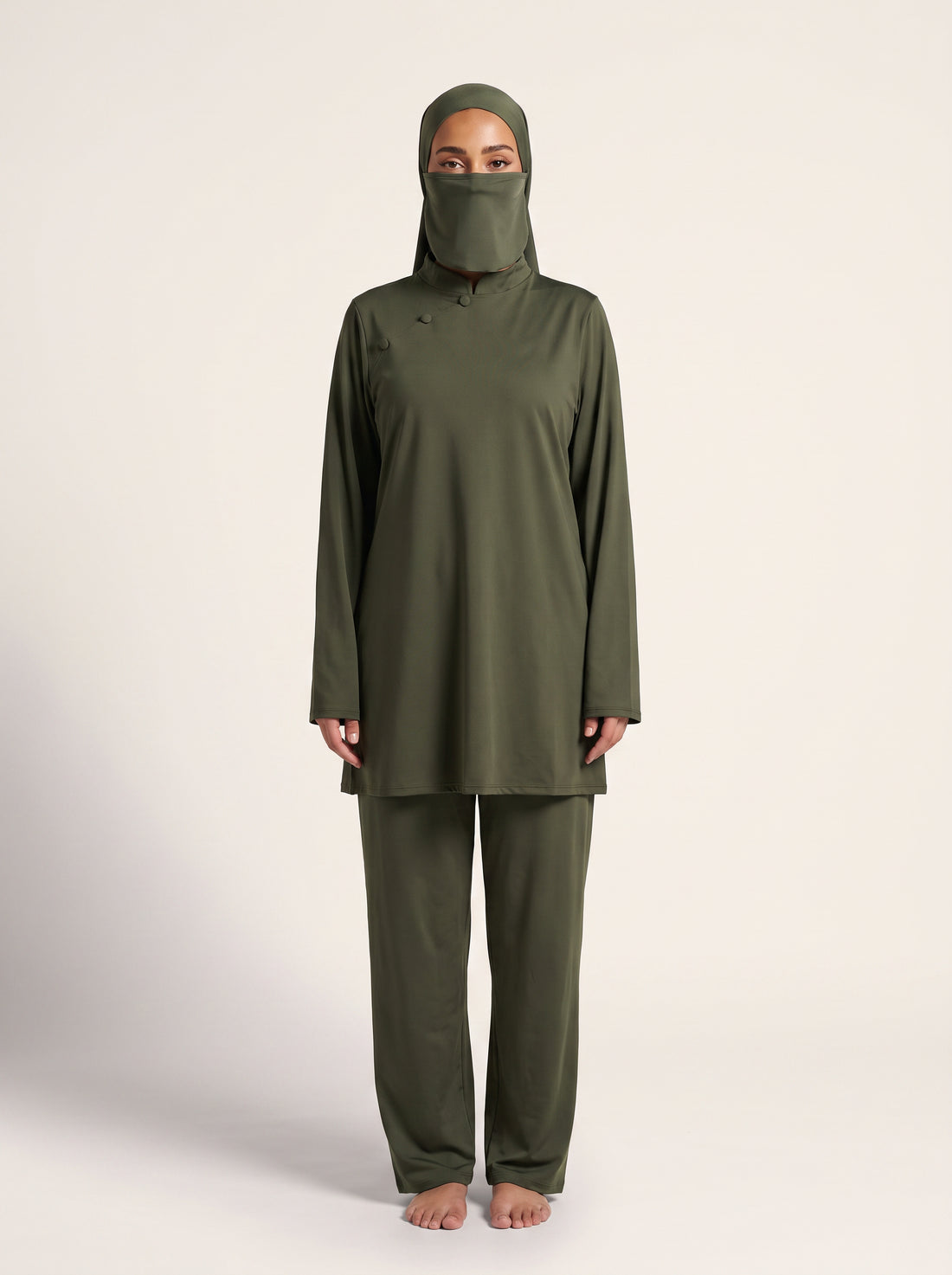Willson Stylish Burkini — Army Green — 1