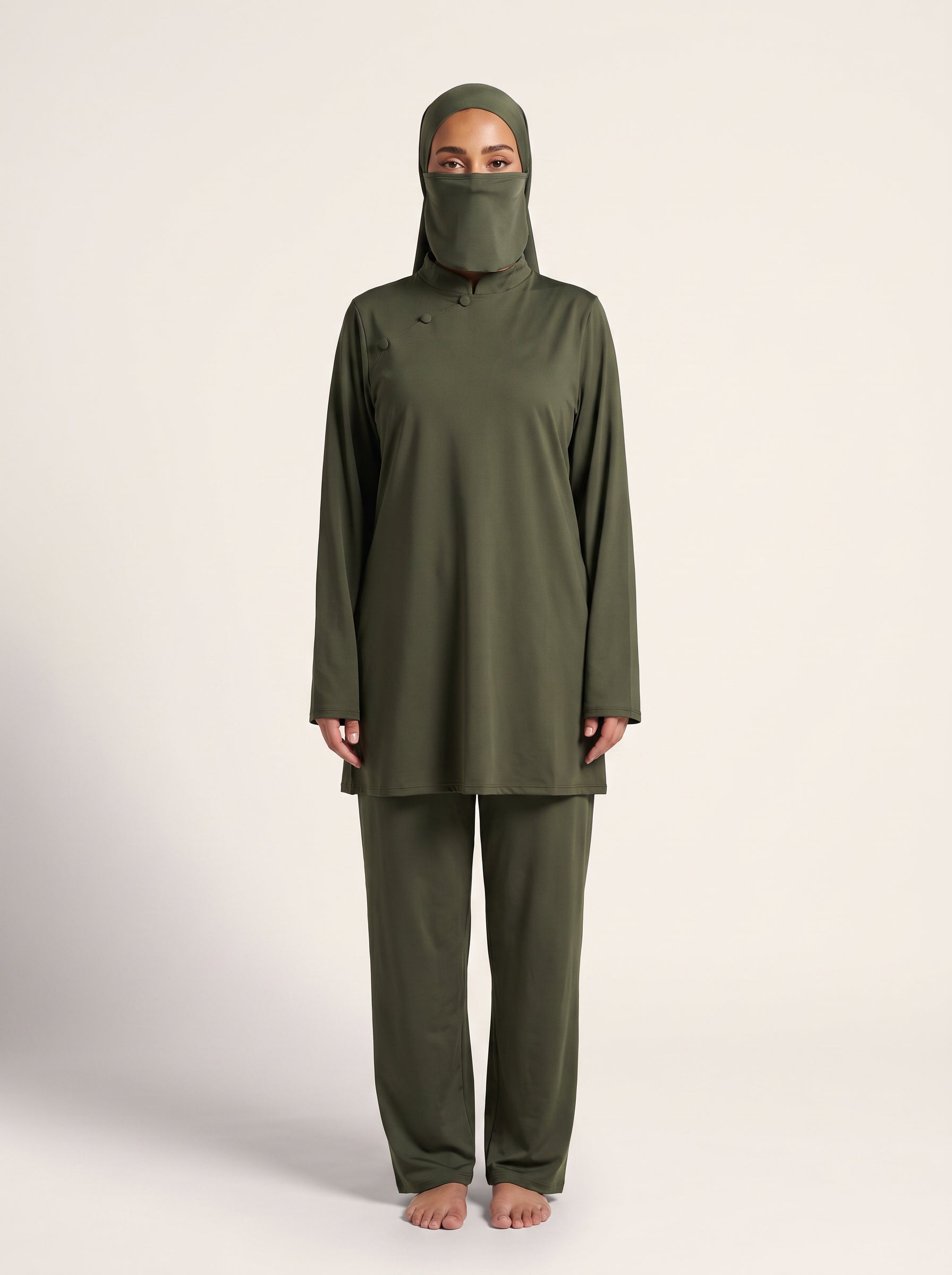 Willson Stylish Burkini — Army Green — 1