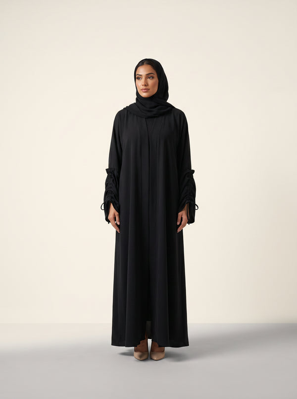 Malaysia Dubai Open Abaya — Noir
