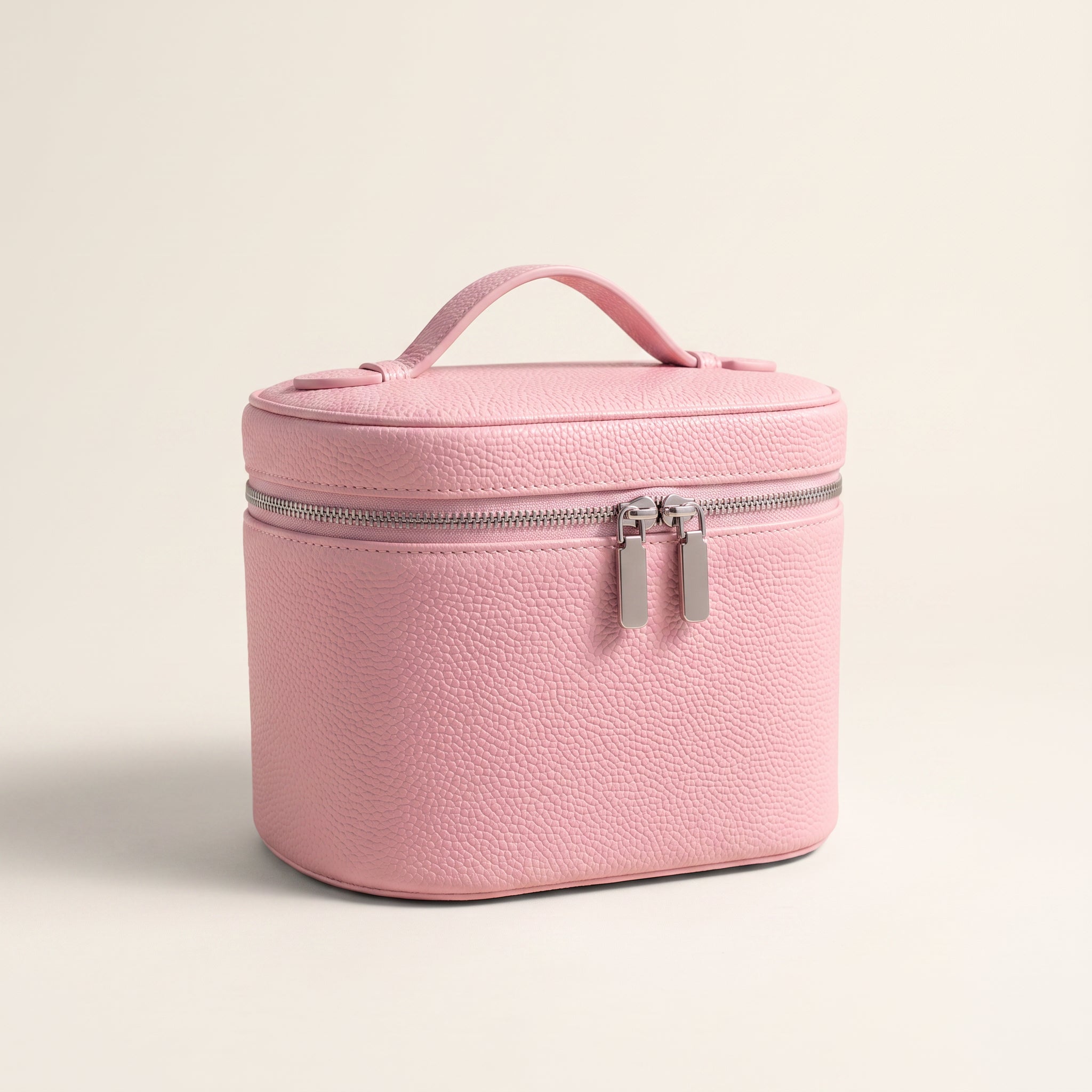 Barrel Makeup Bag — Pink — 1