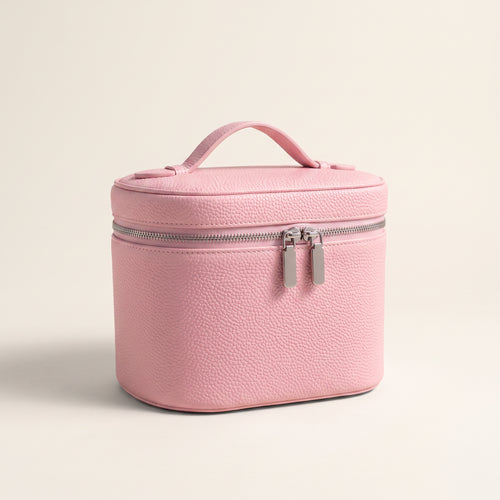 Barrel Makeup Bag — Pink — 1
