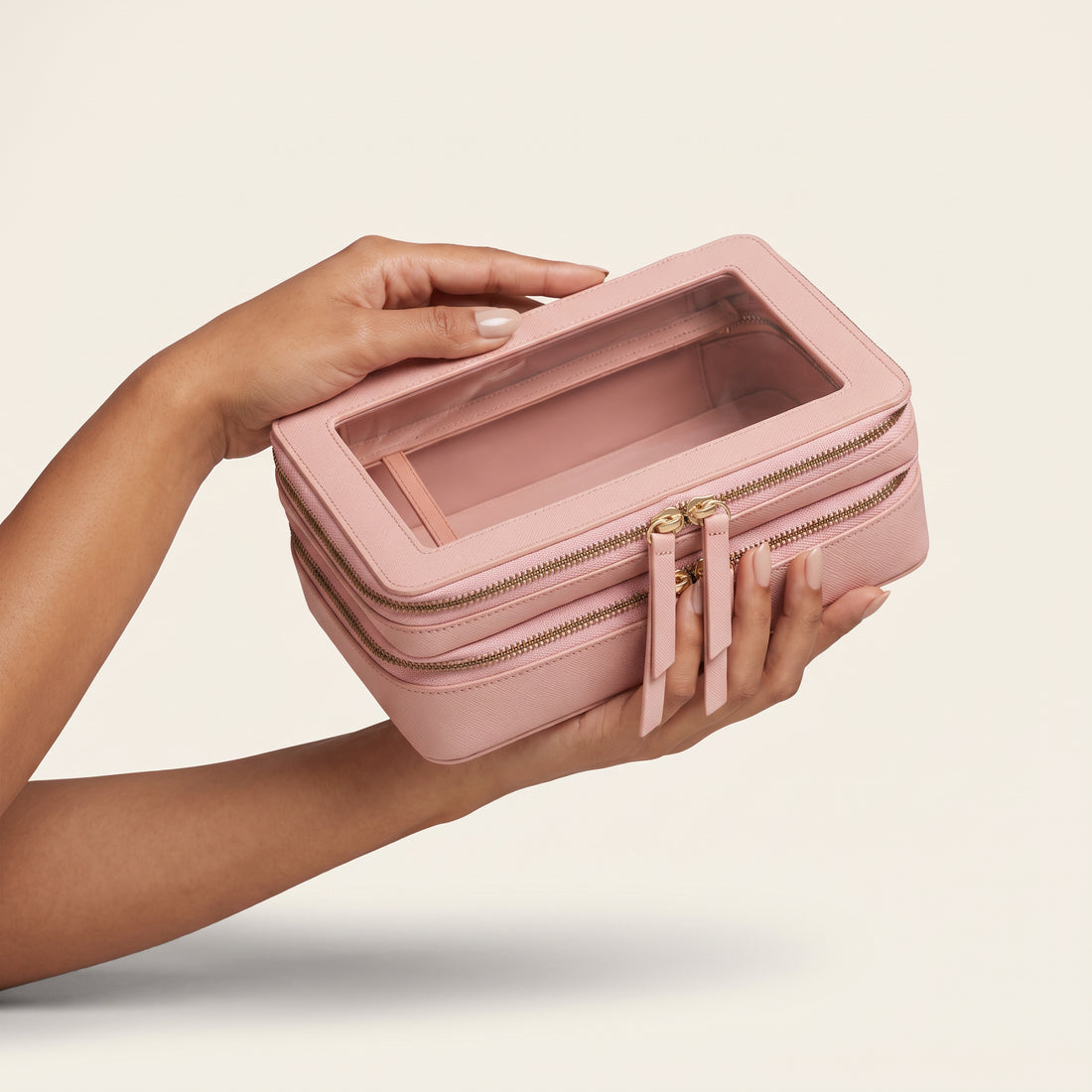 Transparent Makeup Case — Pink — 2