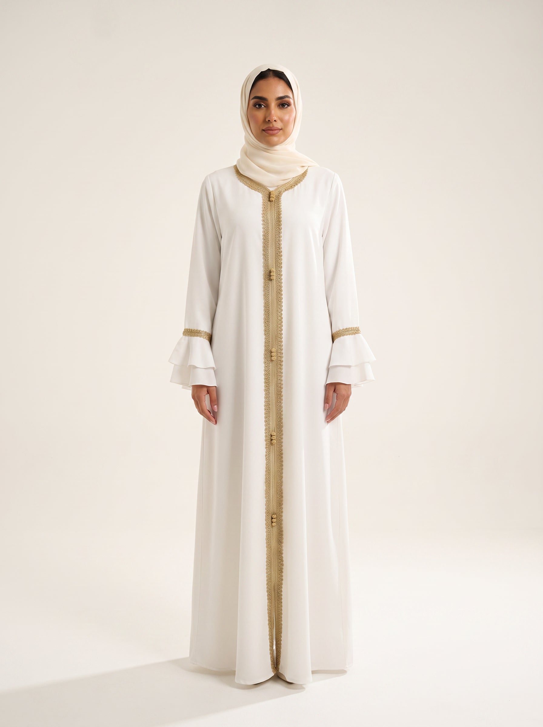 Temperament Floor Robe — White — 1