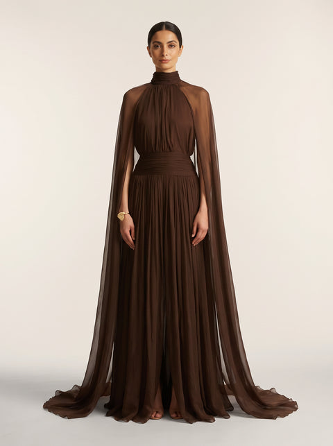 Dubai Spring Summer Abaya — Brown