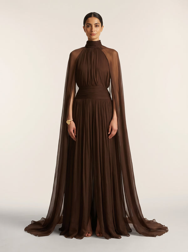 Dubai Spring Summer Abaya — Brown