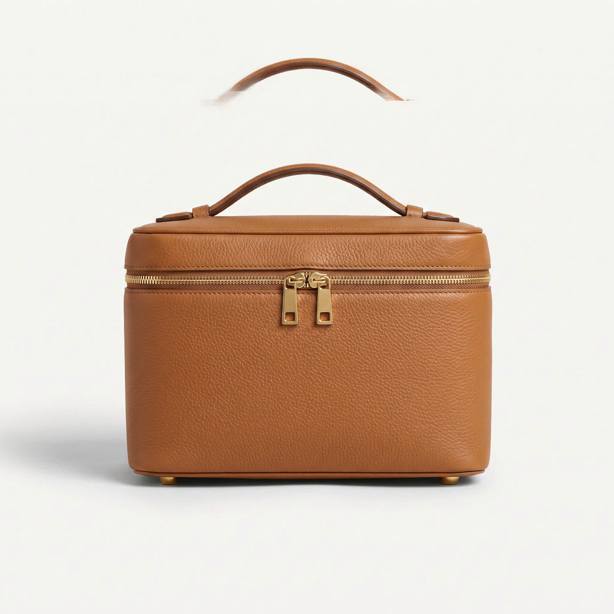 Leather Train Toiletry — Camel — 1