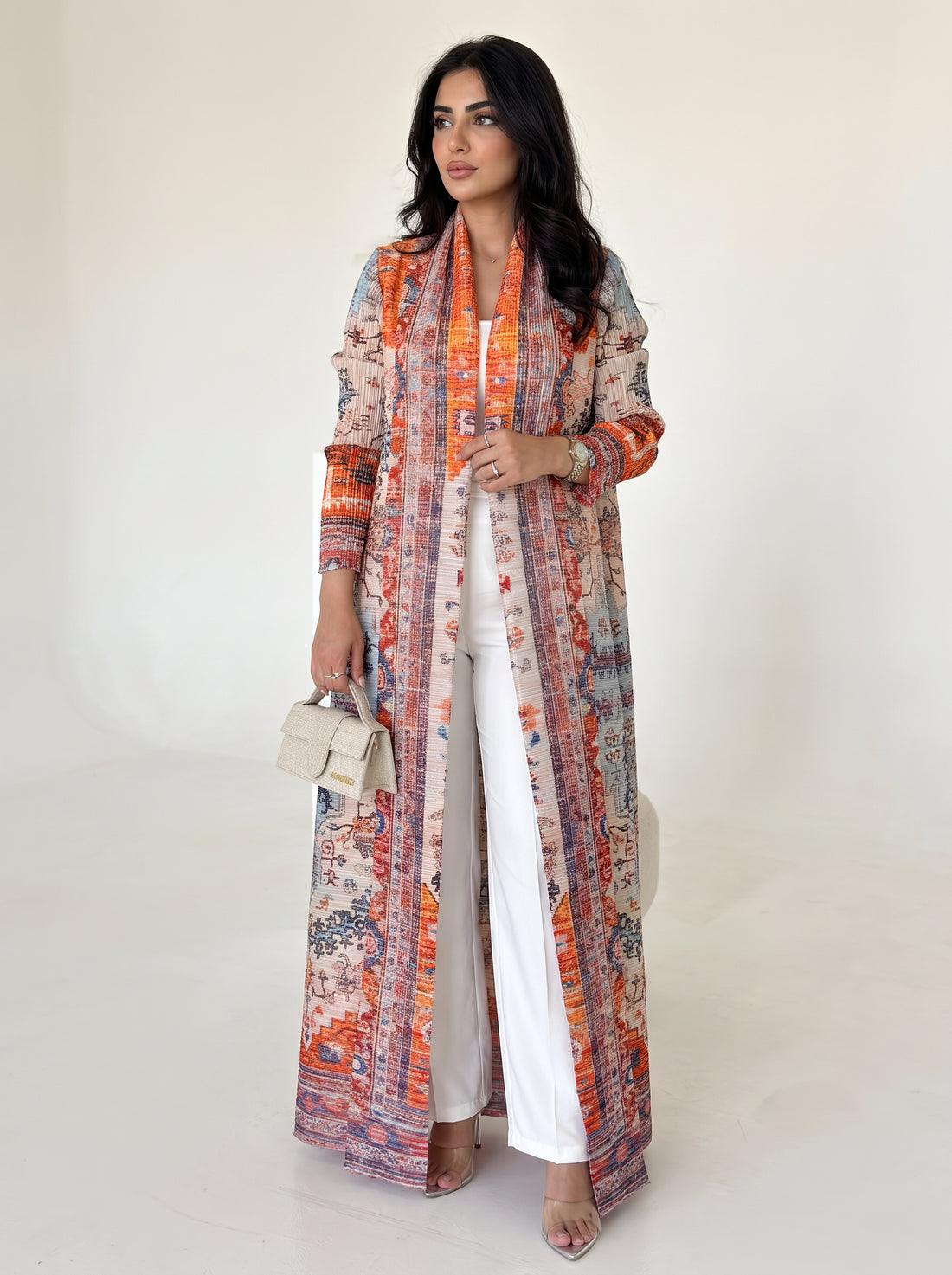Miyake Open Abaya — Kilim Spice — 1