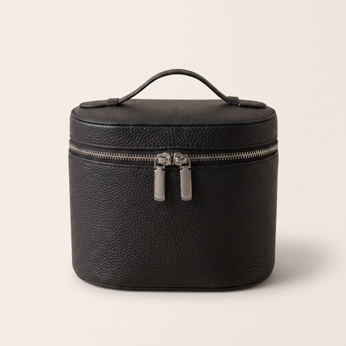 Barrel Makeup Bag — Noir — 1