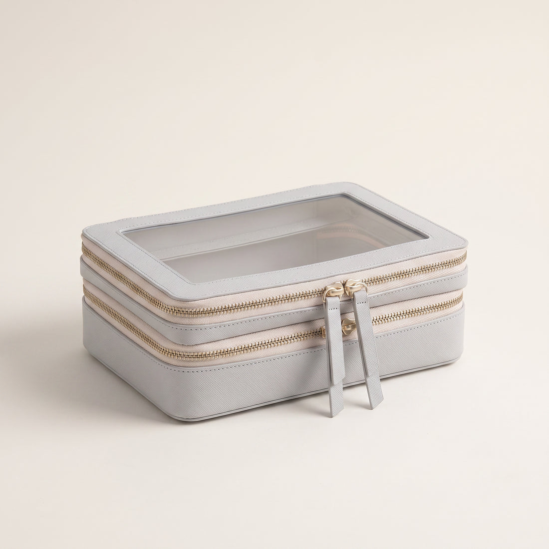 Transparent Makeup Case — Gray — 1