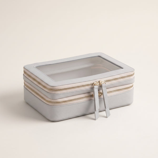 Transparent Makeup Case — Gray