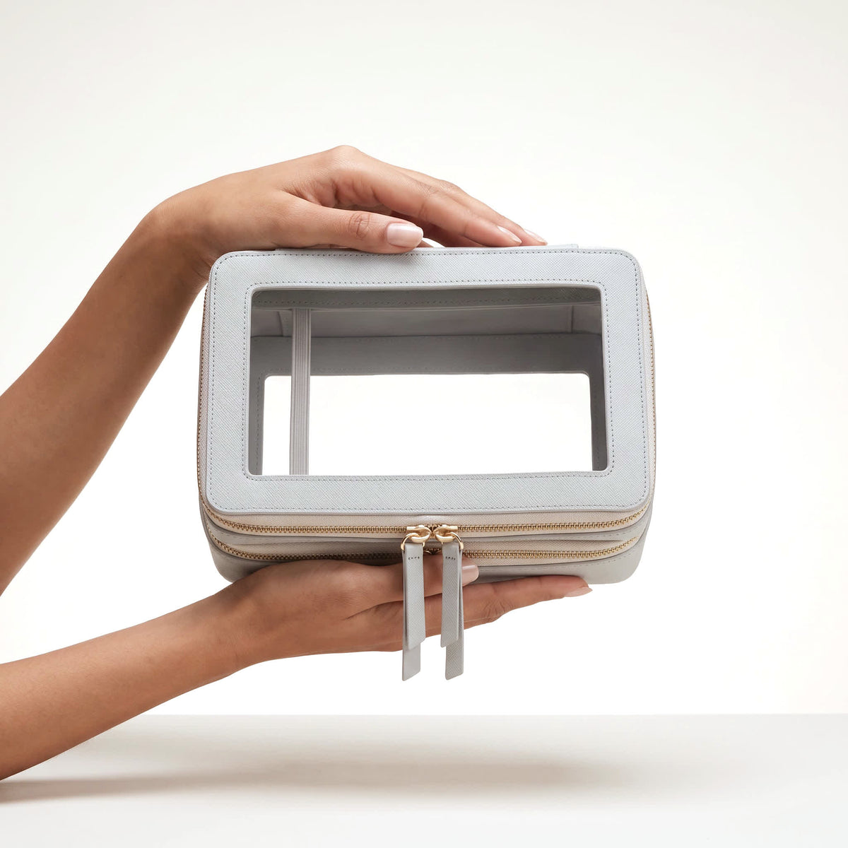 Transparent Makeup Case — Gray — 2