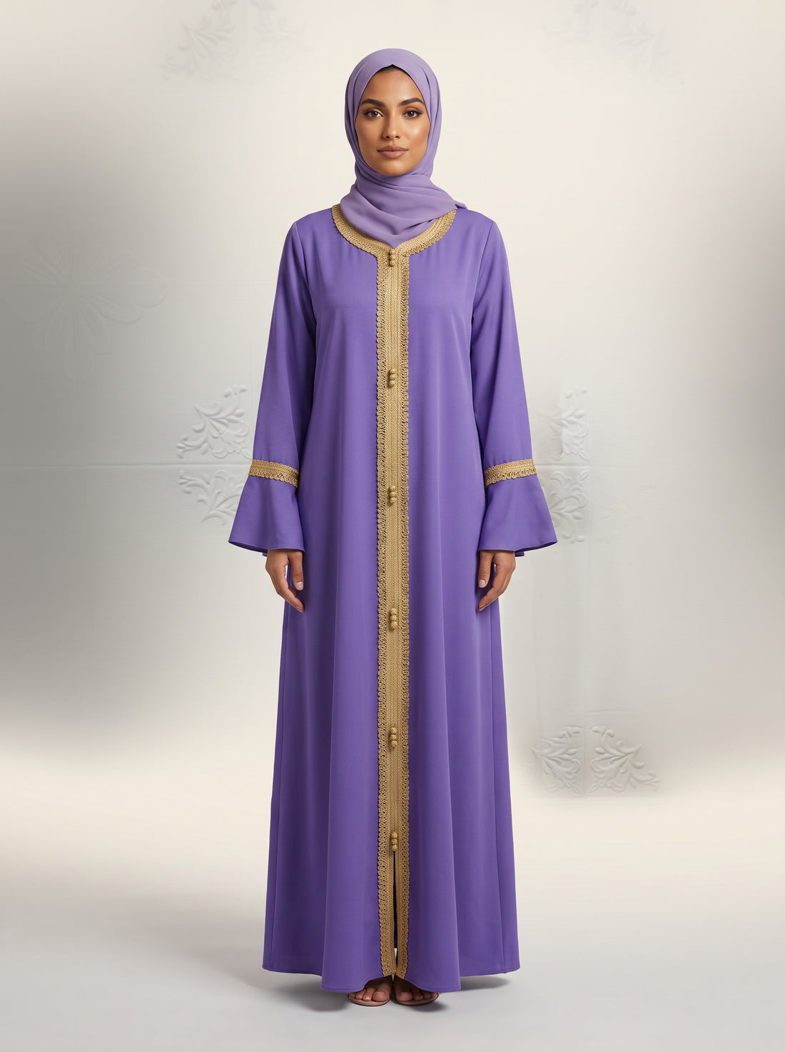 Temperament Floor Robe — Purple — 1