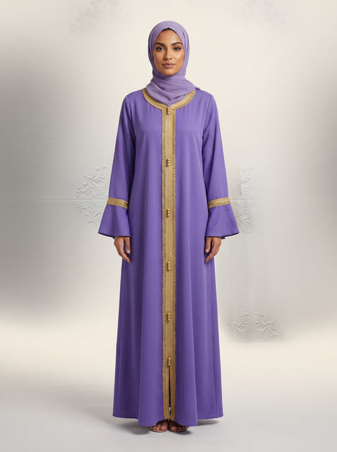 Temperament Floor Robe — Purple