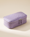 The Amira Pouch — Lavender, three-quarter view · Elirati