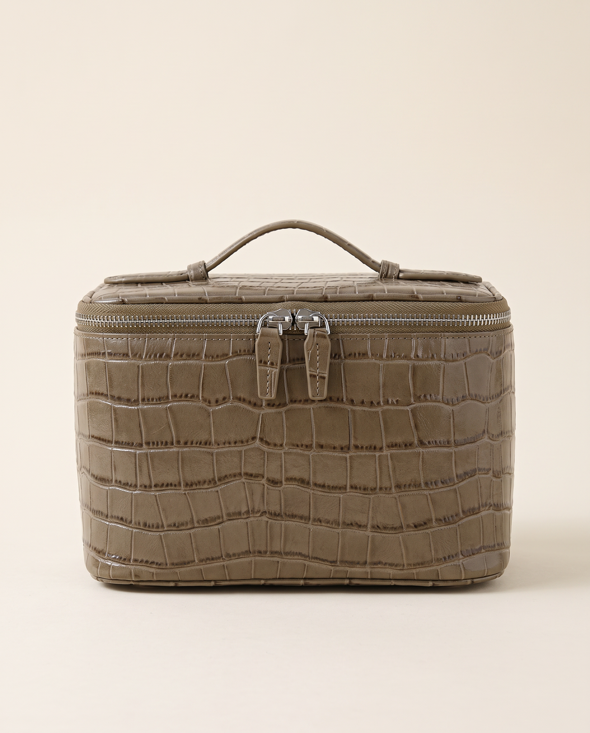 The Amira Vanity — Elephant Grey, front view · Elirati