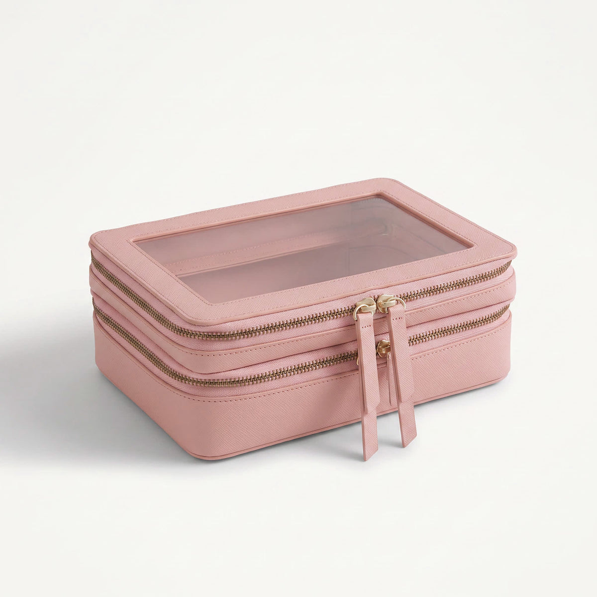 Transparent Makeup Case — Pink — 1