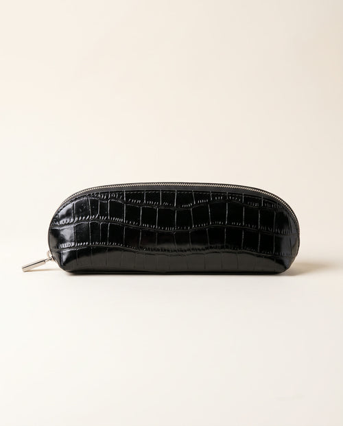 The Amira Brush Case — Black — side profile [v2]