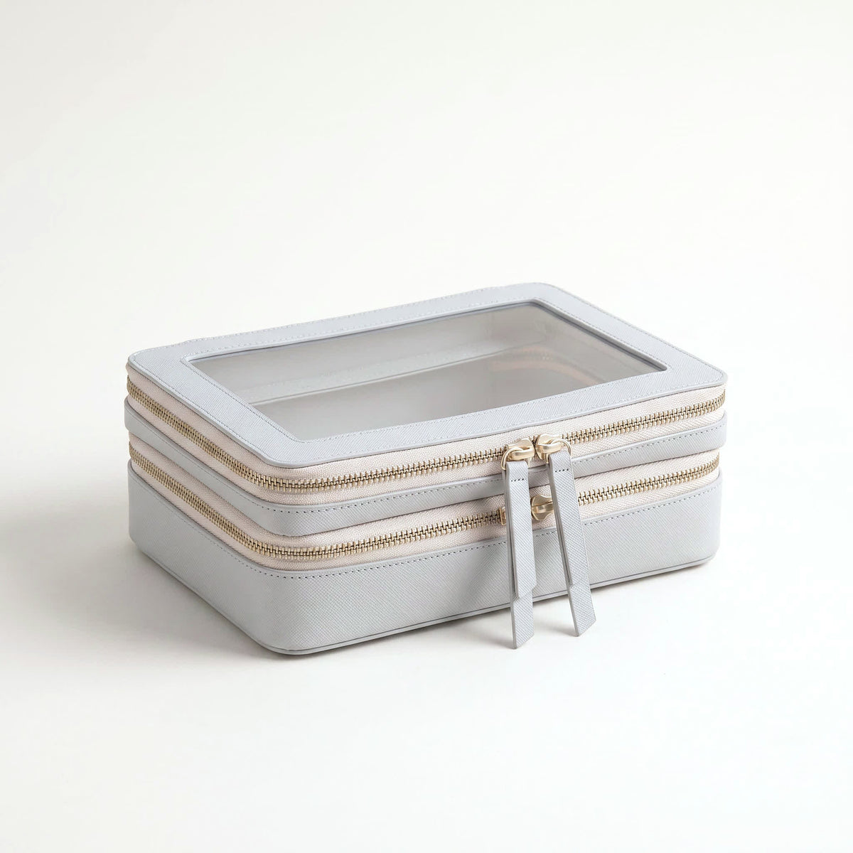 Transparent Makeup Case — Gray — 1