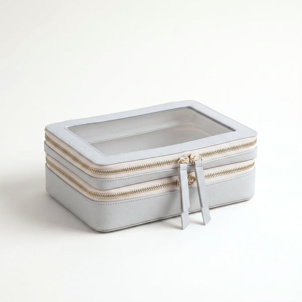 Transparent Makeup Case — Gray