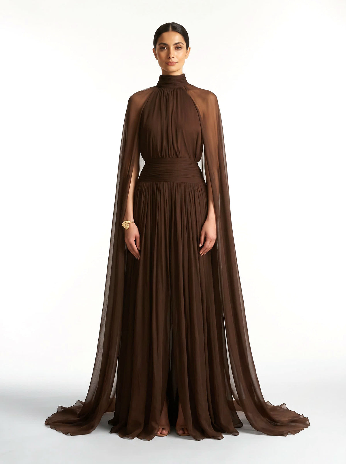 Dubai Spring Summer Abaya — Brown — 1